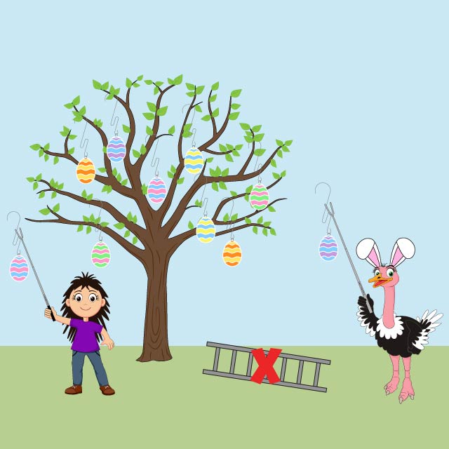 Easter Egg Tree Decorating