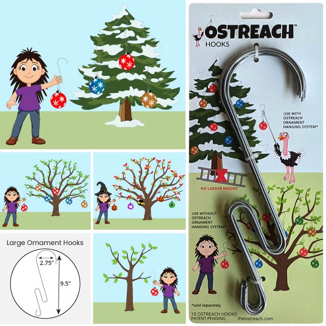 Jumbo Ornament Hooks Ostreach