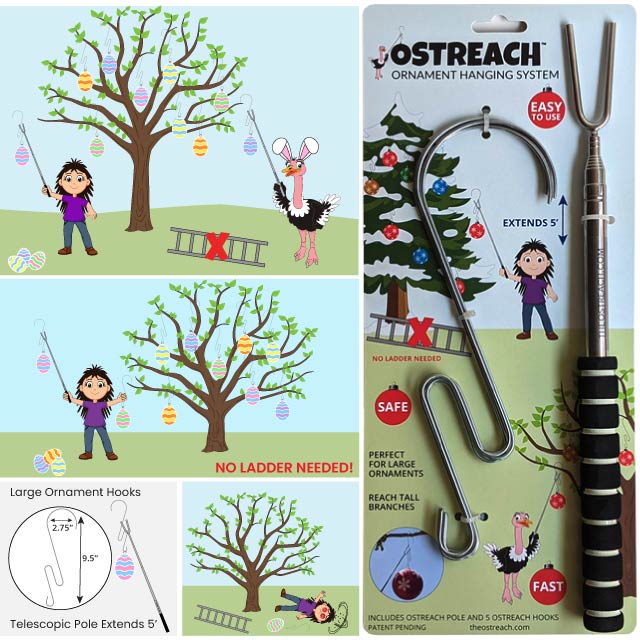 Hang Easter Eggs In Trees Without A Ladder